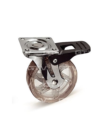 Ролик SHIFT D-50 прозорий з гальмом GTV