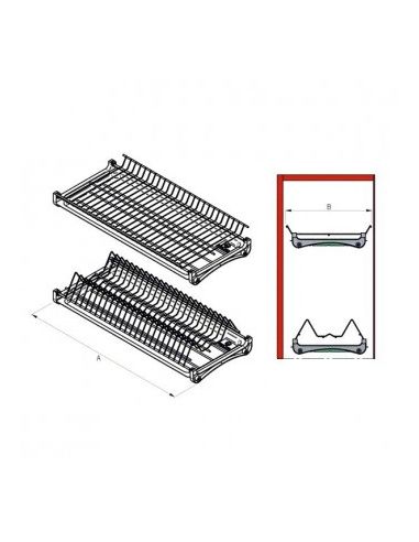 Сушка кухонная STANDART матовый хром