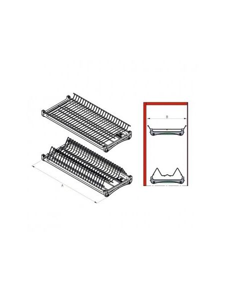 Сушка кухонная LUX нержавеющая сталь