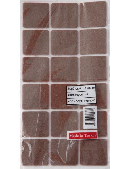 Самоклейка для ножек (войлок) квадратная 35х35