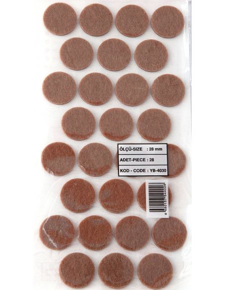 Самоклейка для ножек круглая d28 (войлок)