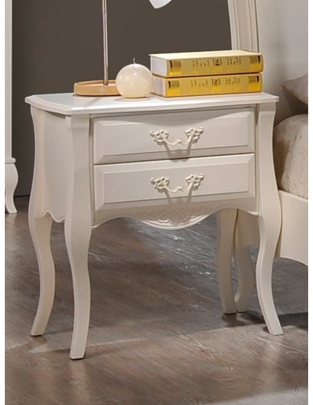 Ліжко Богемія1,8х2,0 античний білий 