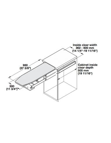 Встраиваемая гладильная доска