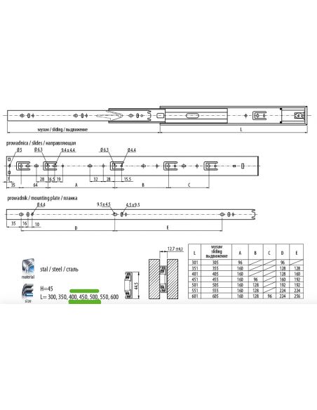 Направляюча кулькова PUSH TO OPEN GTV