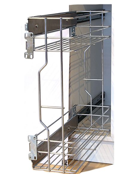 Карго 200 хром 2 полки (бокове з доводчиком) REJS