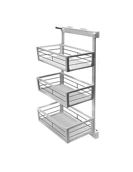 Кош висувний 3 яруса повн.висув.з доводчиком 60 і 80 см...