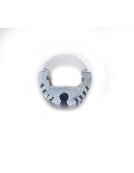 Профиль круглый  для LED анодированный алюминий 2м