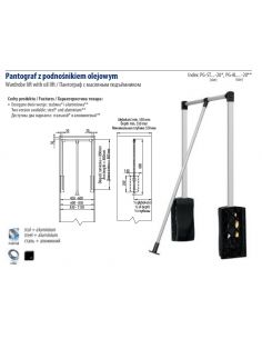 Гардеробный лифт-пантограф GTV 600-830 мм хром 2