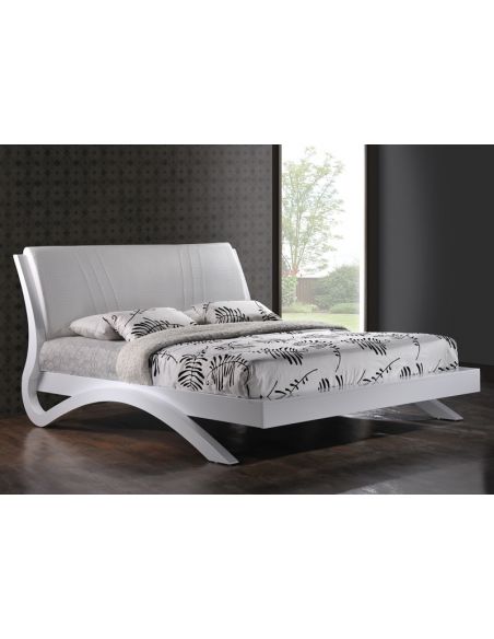 Кровать Эвита 1,6х2,0 белый глянец