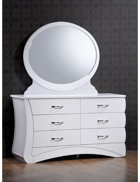 Будуарний стіл Евіта білий глянец