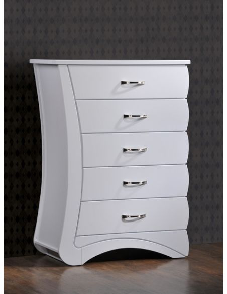 Комод Эвита белый глянец