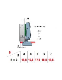 Петля під скло накладна (з доводчиком). Linken System 2