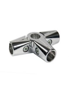 З'єднання труби Т-подібне хром (R-43)