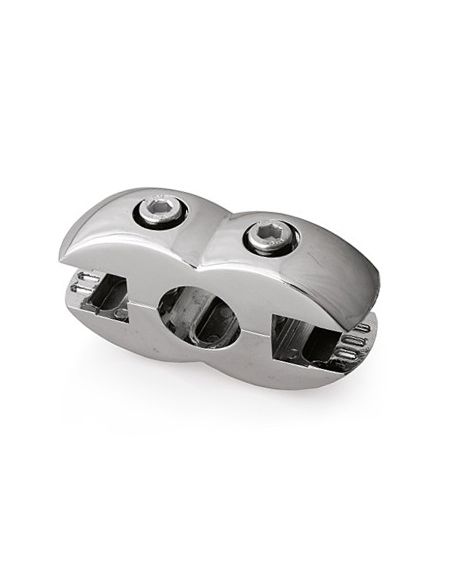 Крепеж двойной для панели хром (R-7А)