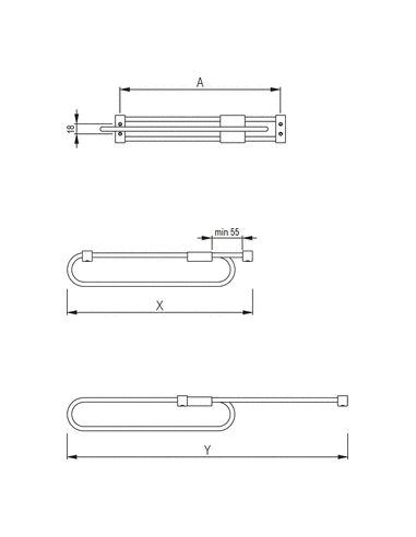 Вешалка выдвижная усиленная Rejs