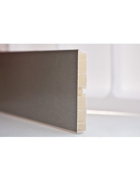 Цокольная планка Inox H-100мм L-4000мм VOLPATO