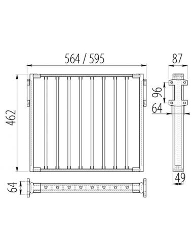Висувний вішак для брюк 600мм (WW-WSPO60-PW)
