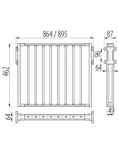 Выдвижная брючница 900мм (WW-WSPO90-PW)