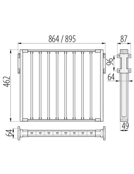 Выдвижная брючница 900мм (WW-WSPO90-PW)
