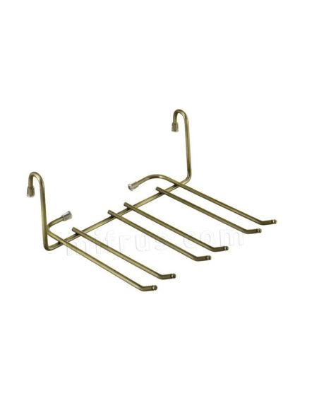 Полка к релингу под фужеры (античная бронза)