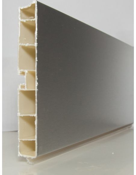 Цокольная планка алюминий шлиф. H-100мм L-4000мм VOLPATO