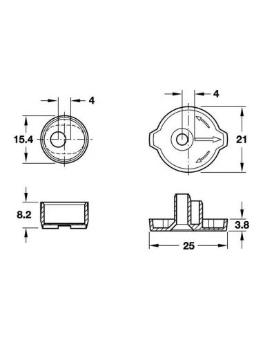 Соеденитель фасада (эксцентричный)