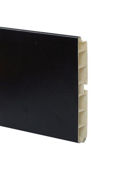 Цокольная планка черный глянец H-100мм L-4000мм VOLPATO