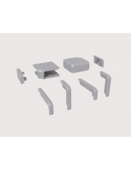 Комплект углов и заглушек к плинтусу Volpato 62