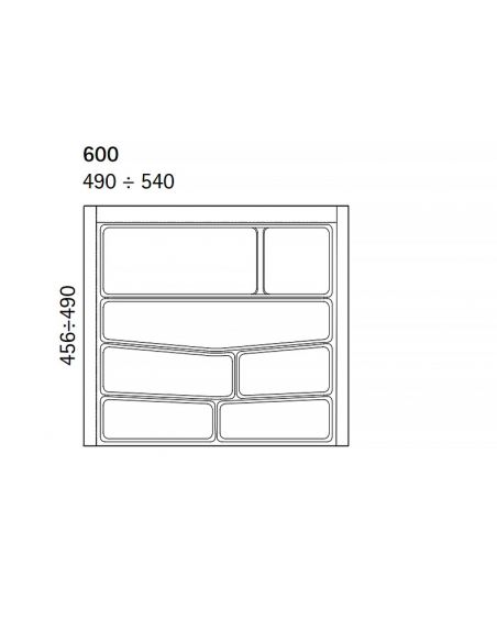 Лоток для столових приладів 32 серії VOLPATO