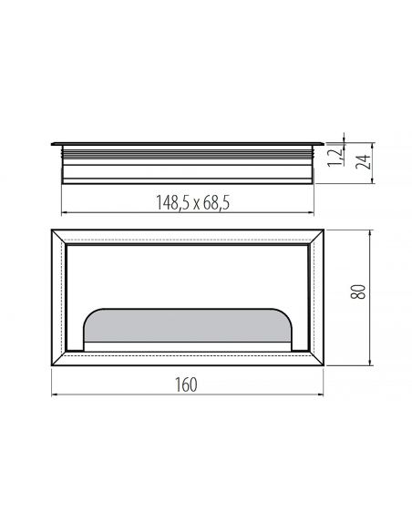 Кабелепропускник Merida 160х80