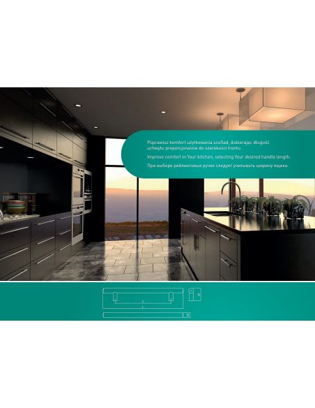 Ручка GTV релинг RS хром RE1004