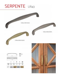 Ручка UR-43/128 Античное железо Gamet 2