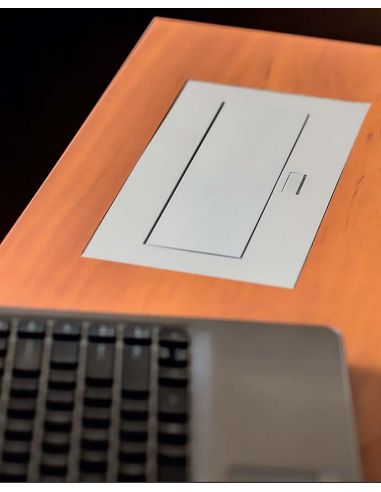 Разветвитель офисный прямоугольный серебро