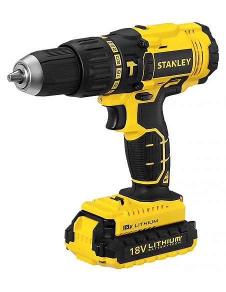 Шуруповерт STANLEY 18V в кейсі 2аккум 13мм