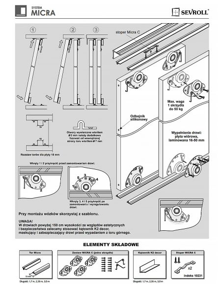 Комплект роликов для системы MICRA