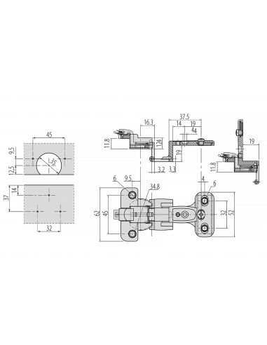 Петля 270 с фиксатором