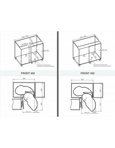 Рациональный угол Corner Optima 800мм