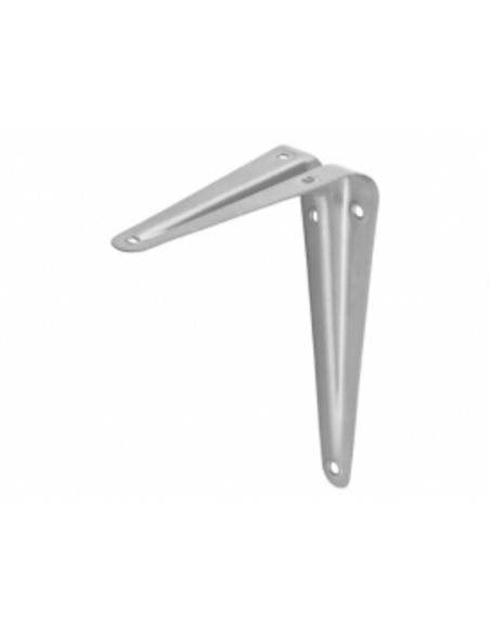 Угол под полку металлический белый