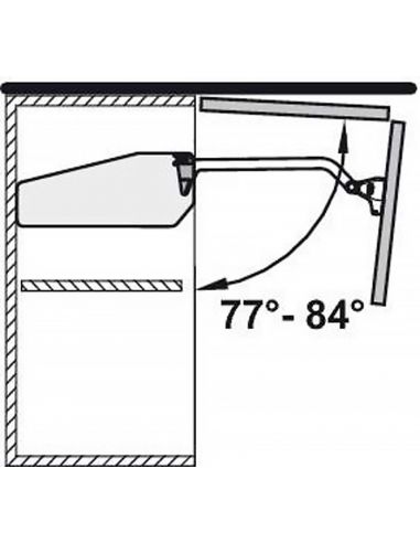 Обмежувач кута відкривання на 90 ° для FREE FOLD пластик