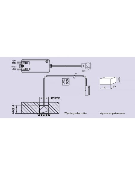 Датчик на движение GTV (AE-WBEZDC-10) 220В 200Вт