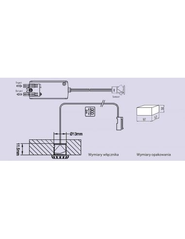 Датчик на движение GTV (AE-WBEZDC-10) 220В 200Вт