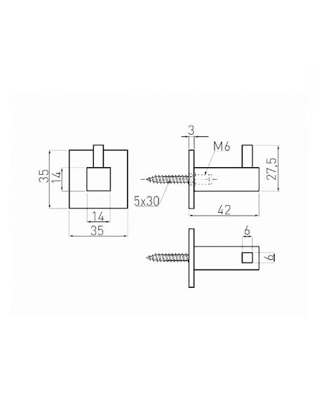 Крючок QUADRO GTV