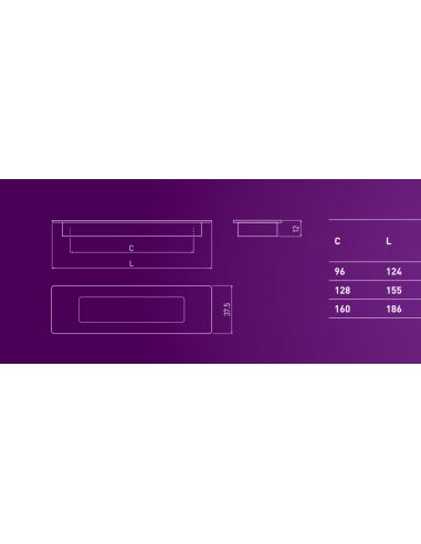Ручка UZ-E6 GTV алюминий