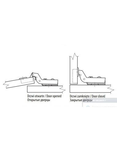 Завіс внутр. с газ. аморт. 110* GTV