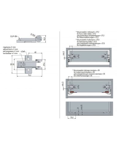 Стабилизатор для направляющих Push-To-Open