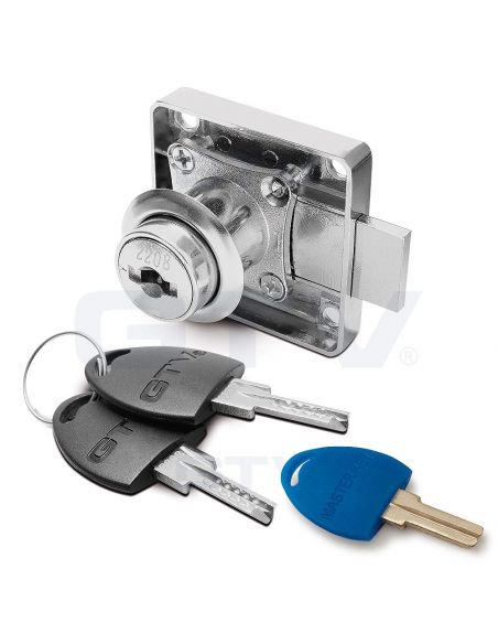 Замок врезной квадрат GTV с цифр.ключом