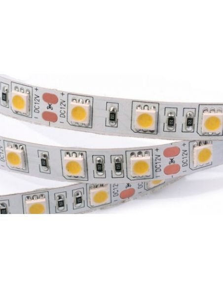 Стрічка LED 5050 холодна біла (неізол.) 14,4 Вт./м.п. 60LED / м.п.