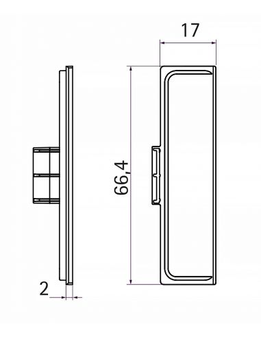 Комплект заглушок закритих до профілю GOLA C-подібний Білий