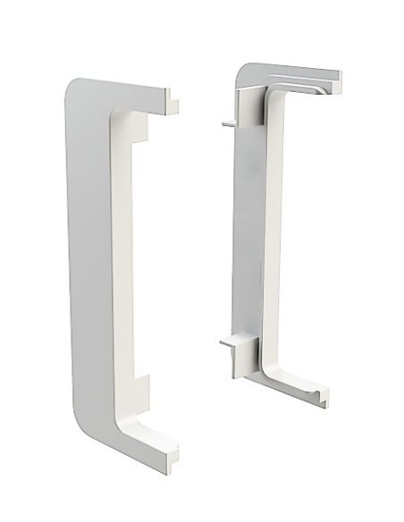 Комплект заглушок відкритих до профілю GOLA C-подібний Білий