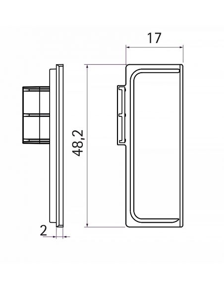 Комплект заглушок закритих до профілю GOLA L-подібний Сірий